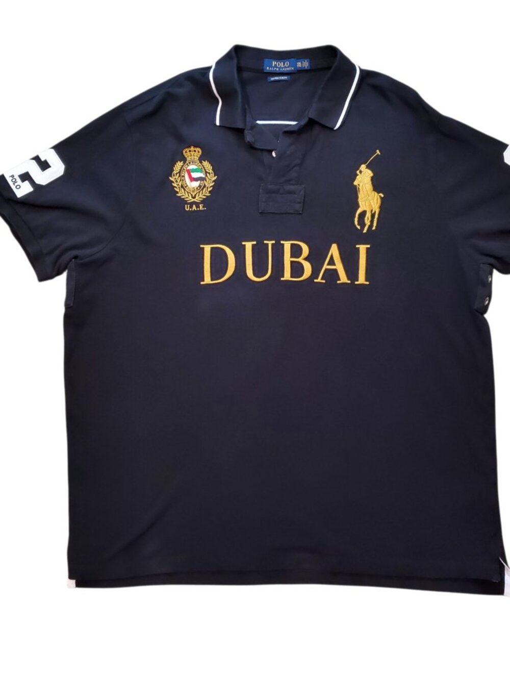 Polo Ralph Lauren Dubai UAE #2 Polo Shirt Big Pony Chief Keef - XXL